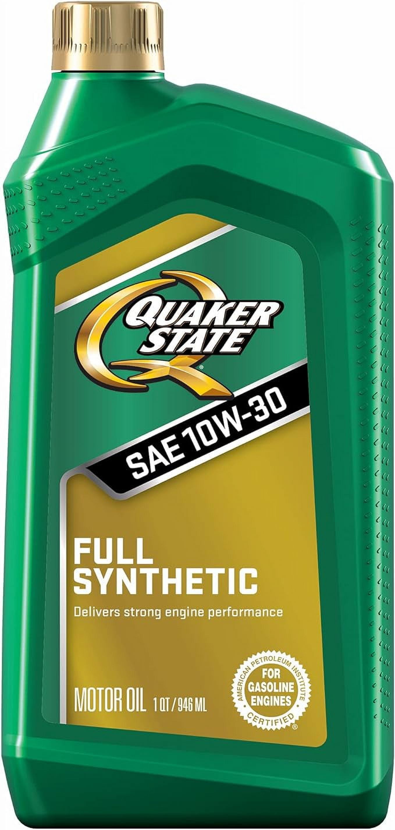Quaker State Full Synthetic 10W30 Motor Oil (1Quart, Case of 6