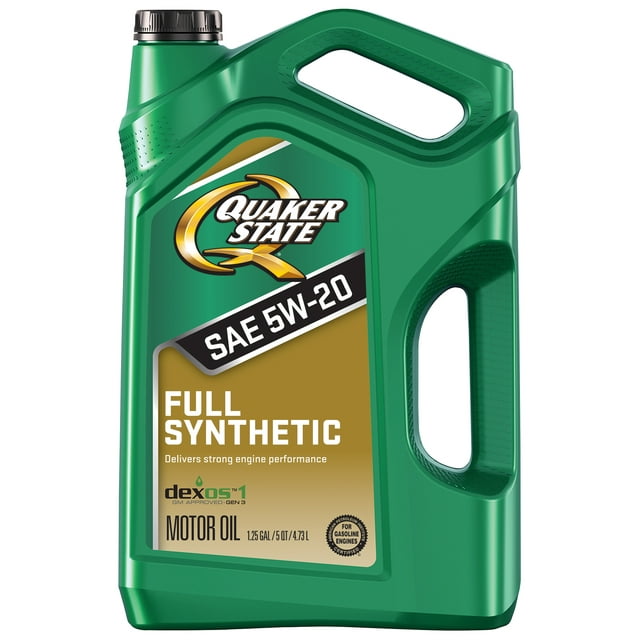 Quaker State Full Synthetic 5W-20 Motor Oil, 5-Quart
