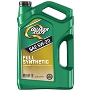 Quaker State Full Synthetic 5W-20 Motor Oil, 5-Quart