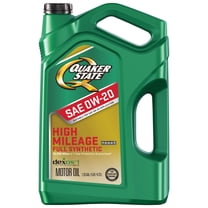 Quaker State Full Synthetic High Mileage 0W-20 Motor Oil, 5 Quart
