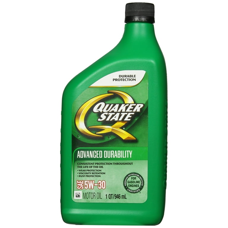 Quaker State Motor Oil Synthetic Blend 5W-30 - Maintains Viscosity
