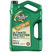 Quaker State Ultimate Protection Full Synthetic 0W-20 Motor Oil, 5 Quart