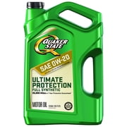 Quaker State Ultimate Protection Full Synthetic 0W-20 Motor Oil, 5 Quart