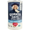 thumbnail image 1 of Quaker, Steel Cut Quick 3-Minute Oats, Microwave or Cook on Stovetop, Oatmeal, 25 oz Canister, 1 of 8
