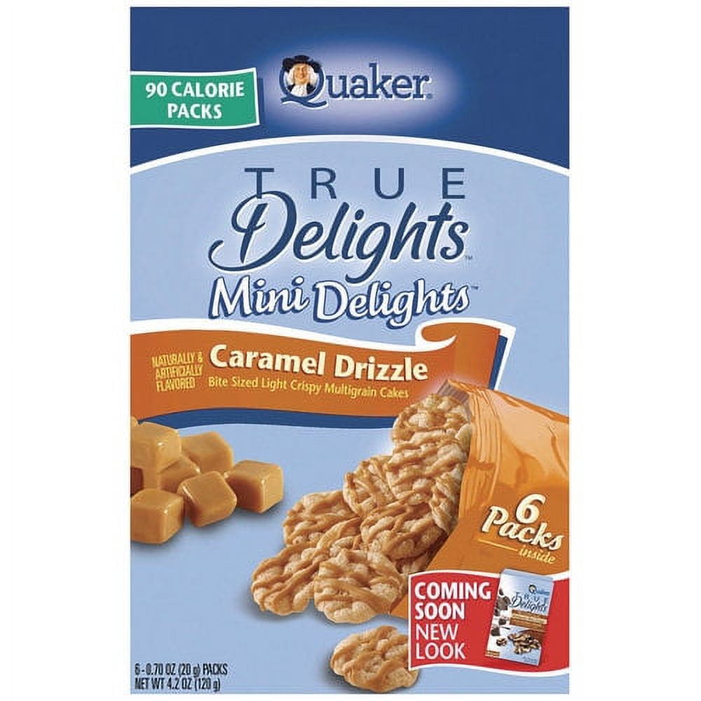 Quaker True Delights Mini Delights Caramel Drizzle, 4.2 Oz.