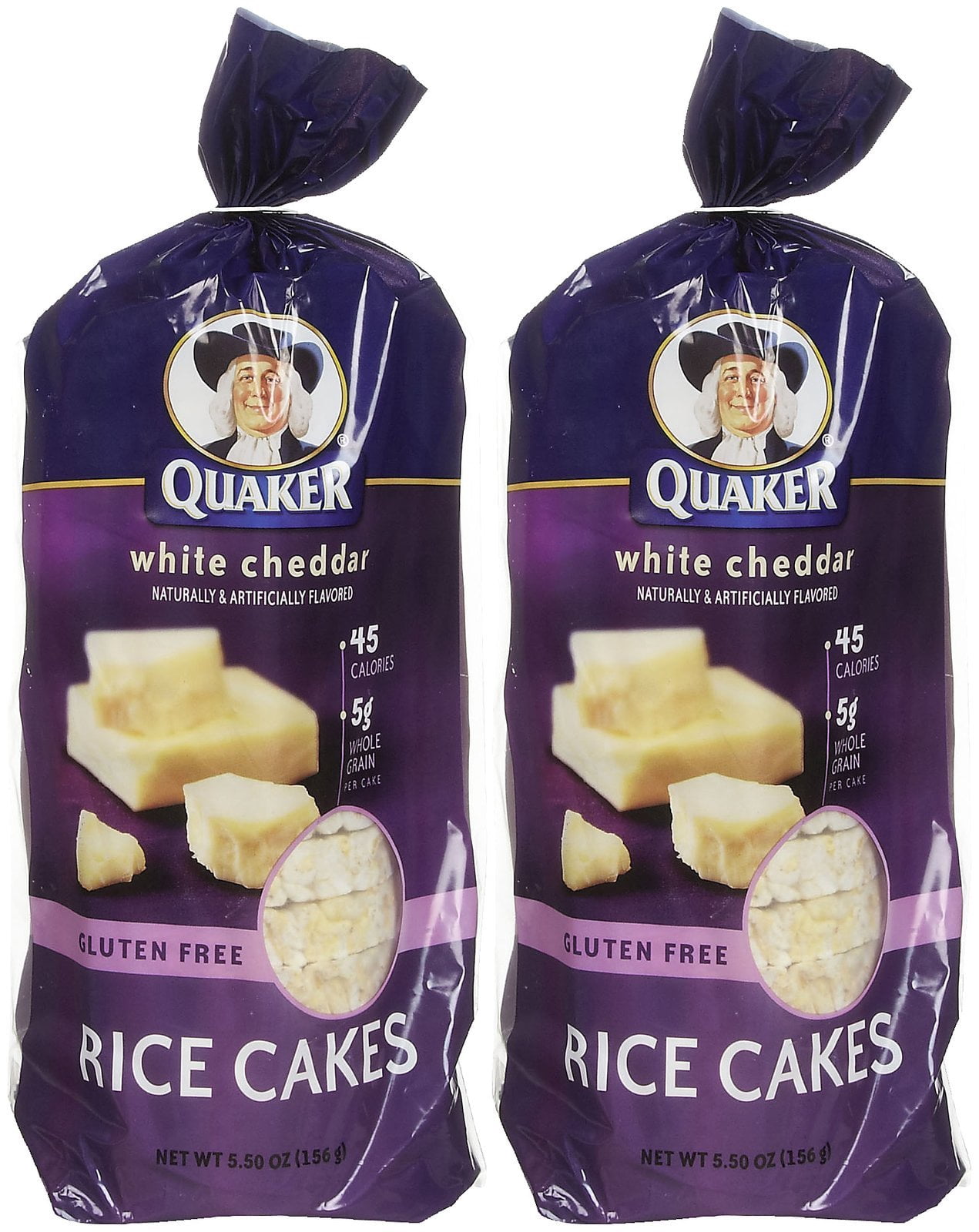 Quaker White Cheddar Rice Cakes, 5.5 Oz, 2 Pk