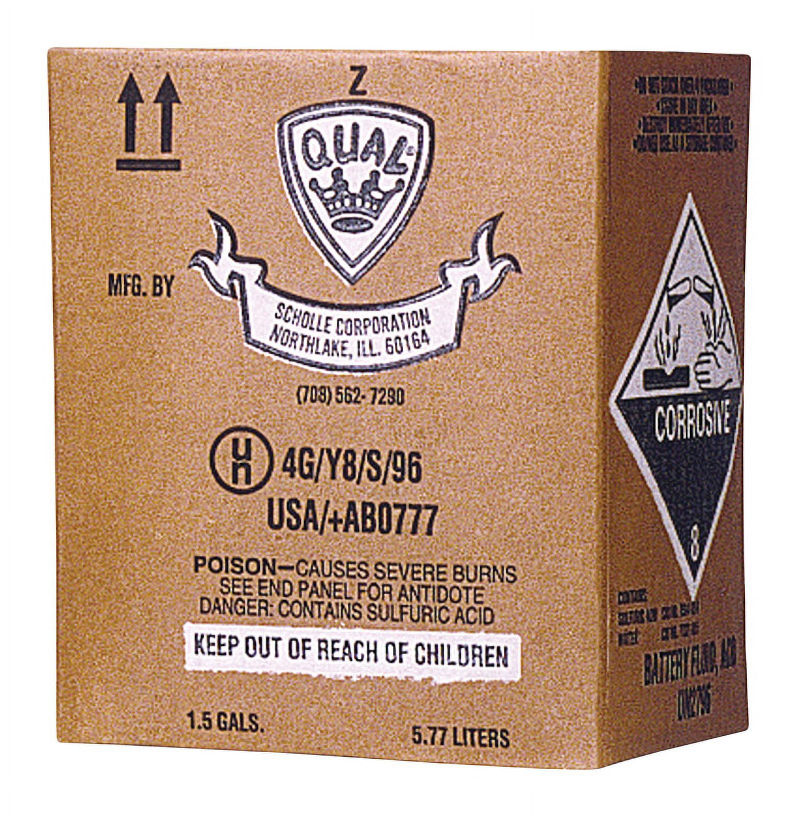 Battery Systems, Inc. 6QT Dry Battery Acid for Basement Watchdog ...