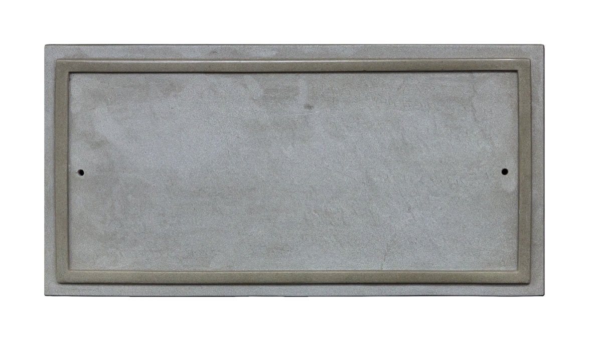 Chesterfield Rectangle Crushed Stone Address Plaque in Slate Color ...