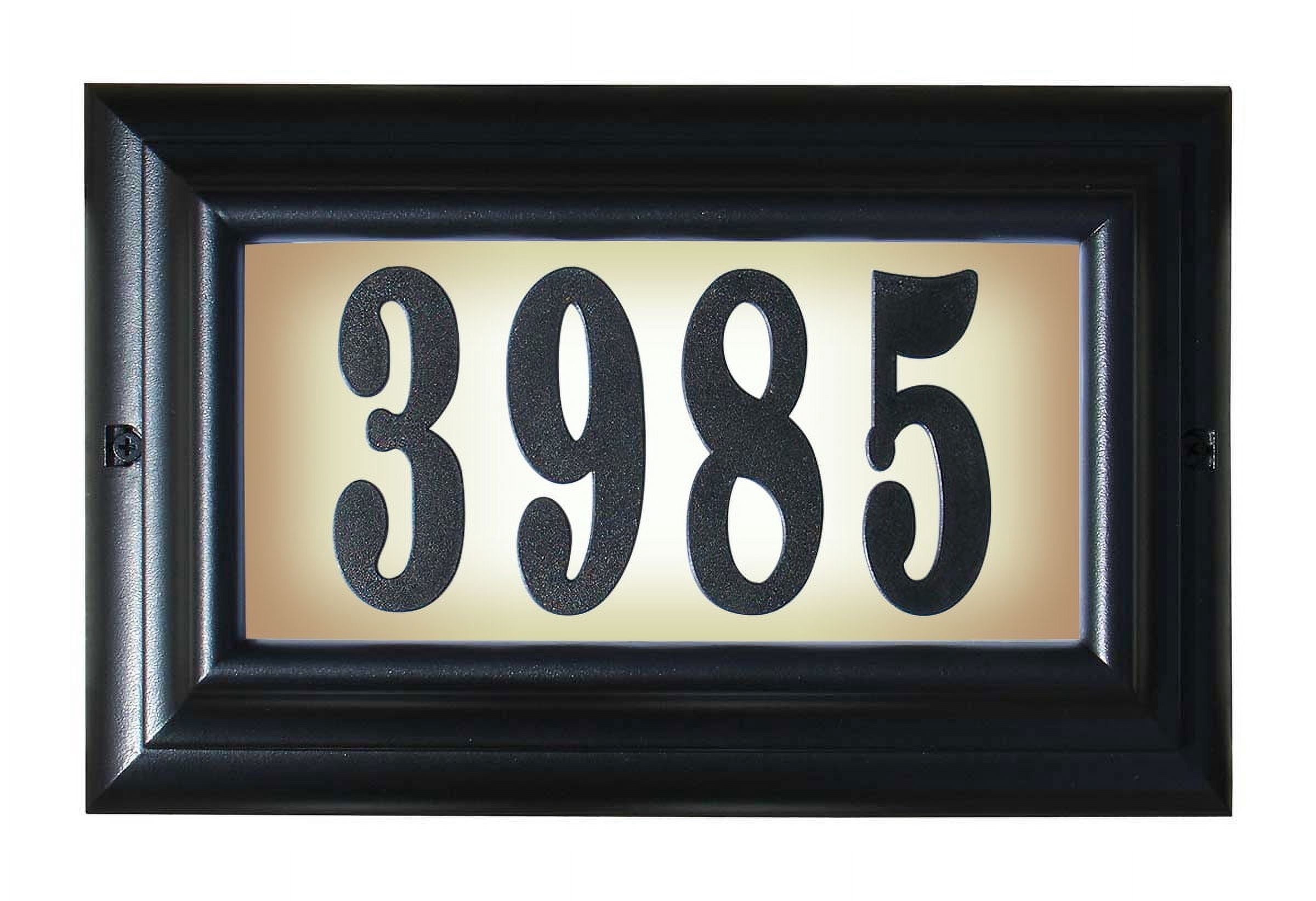 QualArc 15 in. Edgewood Large Do It Yourself Kit Lighted Address Plaque ...