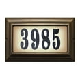 thumbnail image 1 of QualArc  15 in. Edgewood Large Do It Yourself Kit Lighted Address Plaque in Oil Rub Bronze Frame Color, 1 of 4