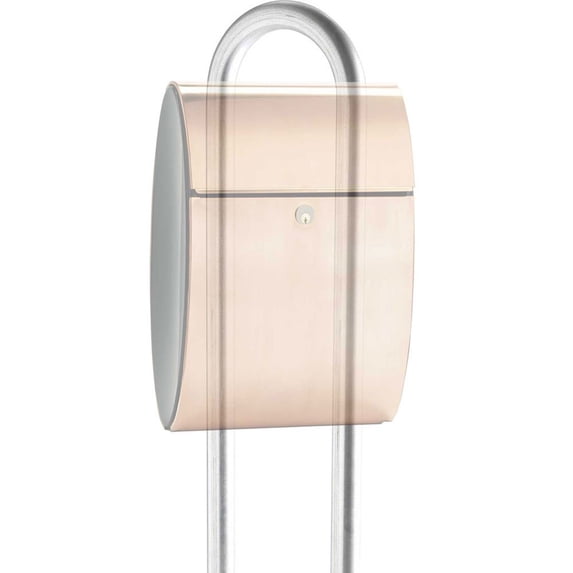 QualArc STD-1007-GV Allux Galvanized Steel Mailbox Stand Post, Silver