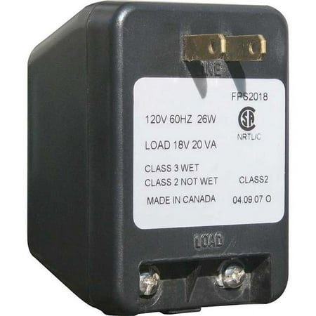 QualArc FPS-2018 5 in. Plug-In Transformer for Edgewood & Bayside Estate Lighted Address Plaques - Silver
