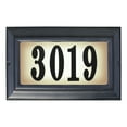 thumbnail image 1 of QualArc LTL-1301-BL 15 in. Edgewood Large Lighted Address Plaque in Black Frame Color, 1 of 1