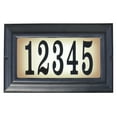 thumbnail image 1 of QualArc LTS-1300-BL 15 in. Edgewood Standard Lighted Address Plaque in Black Frame Color, 1 of 1