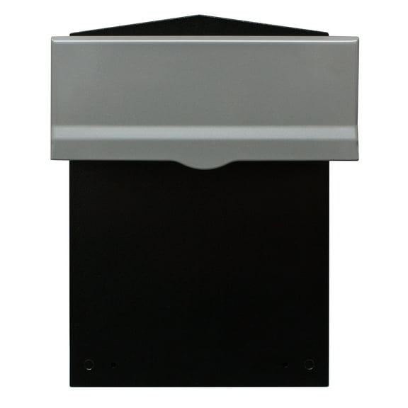 QualArc LIB-SLVR-LM6-810 Liberty Rear Access Collection Box with Silver Letter Plate & 8-10 in. Adjustable Chute
