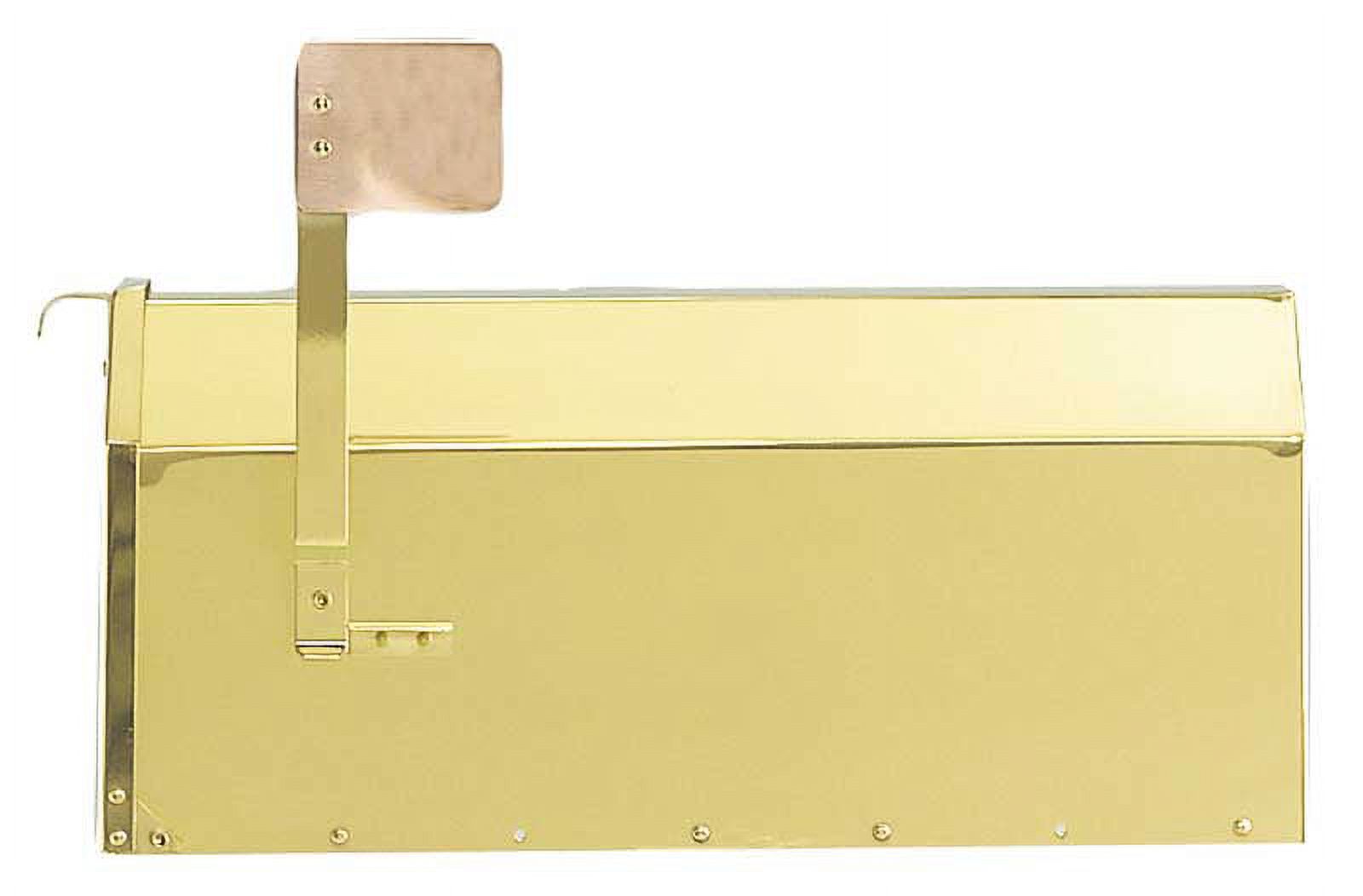 QualArc  Provincial Collection Brass Mailboxes - rural - in Smooth Polished Brass - image 1 of 2