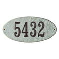 thumbnail image 1 of QualArc ROC-4701-QZ 9 in. Rockport Oval in Quartzite Stone Color Solid Granite Address Plaque, 1 of 1