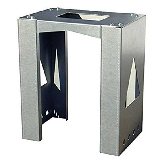 QualArc Small Mounting Base for Mail & Parcel Boxes - Gray - 15.5 x 11.5 x 3 in.