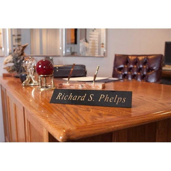 QualArc DESK-6001 Solid Granite Desk Plaques
