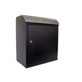 thumbnail image 1 of Selma locking mail & parcel box, black with stainless steel, 1 of 3