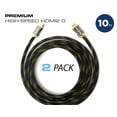 thumbnail image 1 of QualGear 10 Feet HDMI Premium Certified 2.0 cable with 24K Gold Plated Contacts Supports 4K Ultra HD 3D 18Gbps, 1 of 6