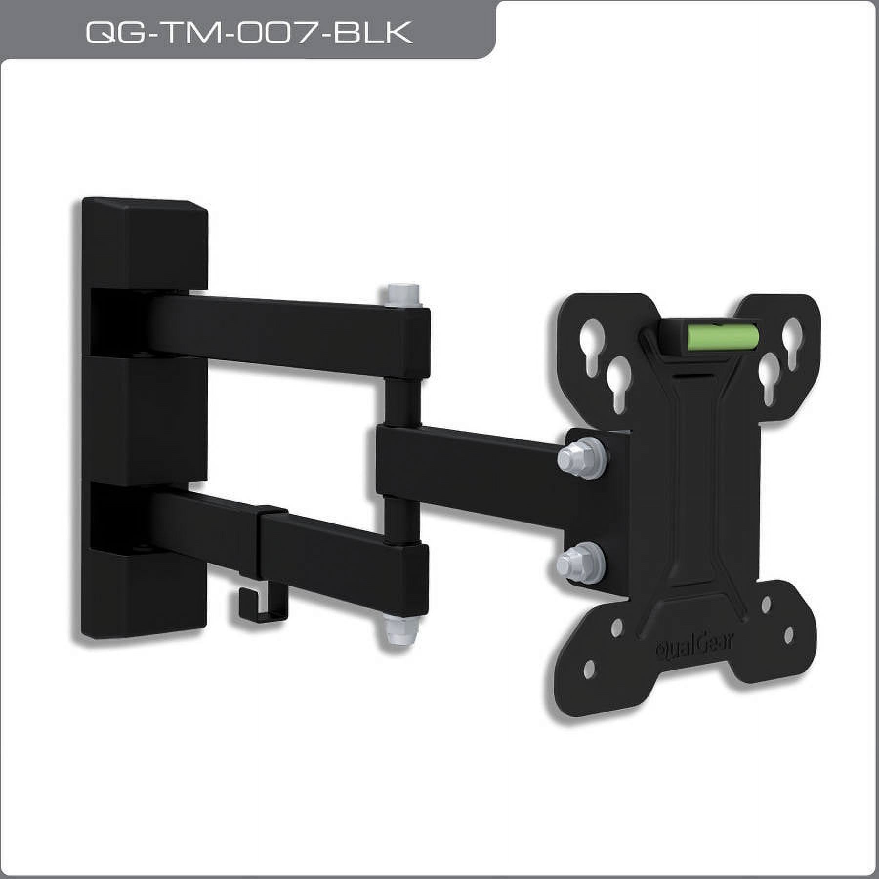 QualGear QG-TM-007-BLK 13-Inch to 27-Inch Universal Low Profile Full Motion TV Wall Mount LED TVs, Black - image 1 of 5