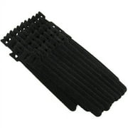 QualGear VT1-MC-50-P Velcro Cable Ties, 1/2" x 6", Assorted, 50 Ties in Poly Bag