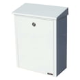 thumbnail image 1 of Qualarc ALX -200-WH Top Loading Wall or Post Mount Locking Galvanized Steel Mailbox, White, 1 of 3