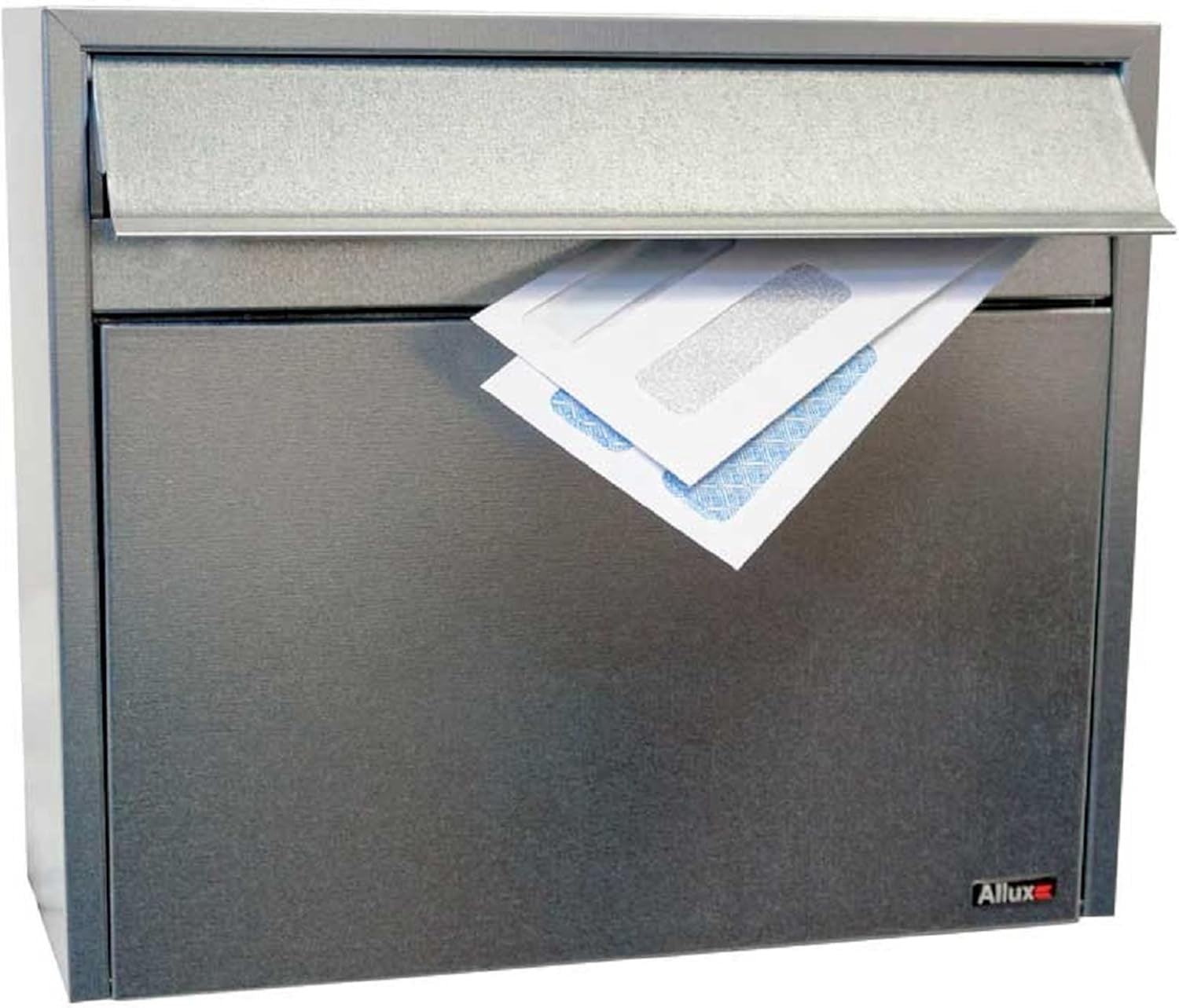 Qualarc ALX-400-GAL Allux 400 Galvanized Wall Or Post Ount Top Loading Locking Steel Ailbox