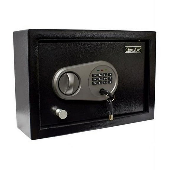 QualArc NOCH-11EL 9 in. Drawer Safe - Black