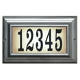thumbnail image 1 of Edgewood Large Lighted Address Plaque In Pewter Frame Color, 1 of 6