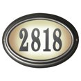thumbnail image 1 of Edgewood Oval Lighted Address Plaque In Pewter Frame Color, 1 of 2