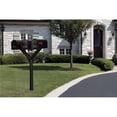 thumbnail image 1 of Qualarc PENPST3-000-E1 Penfield Triple Mailbox Post System, No Base with 3 E1 Economy Mailboxes - Black, 1 of 1