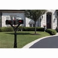 thumbnail image 1 of Qualarc PENPST3-700-E1 Penfield Triple Mailbox Post System, Decorative Ornate Base with 3 E1 Economy Mailboxes - Black, 1 of 1