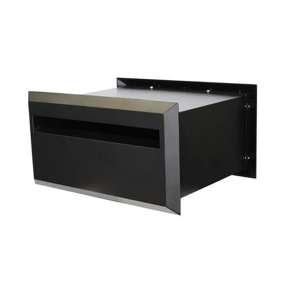 Qualarc WF-FENWOOD-BRZ Fenwood Adjustable Column Mount Locking Mailbox - Bronze