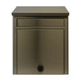 thumbnail image 1 of Leece Wall Mounted Mailbox In Black With Combo Lock, 1 of 3