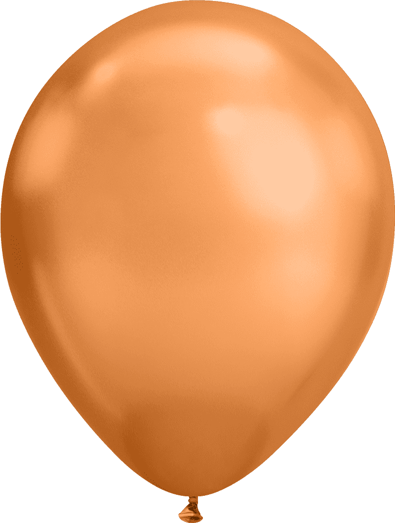 Qualatex 260Q Chrome Copper Latex Balloons - Pack Of 100 Professional Balloon Animal Supplies