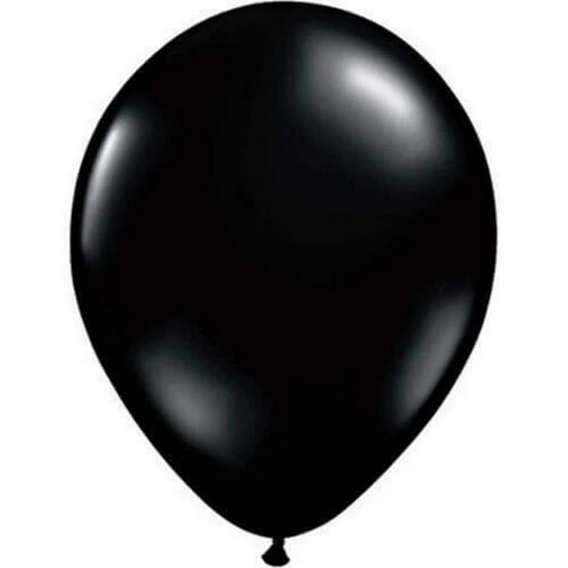 Qualatex 11 Onyx Black Latex Balloons (100ct)