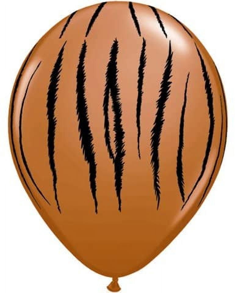 Qualatex 11" Round Balloons, Orange Tiger - Pack of 100