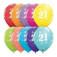 thumbnail image 1 of Qualatex  11 in. 21st Birthday A Round Latex Balloon, 1 of 1