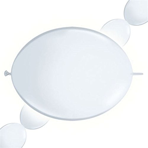 Qualatex 12" White Quicklink Latex Balloons (50ct)
