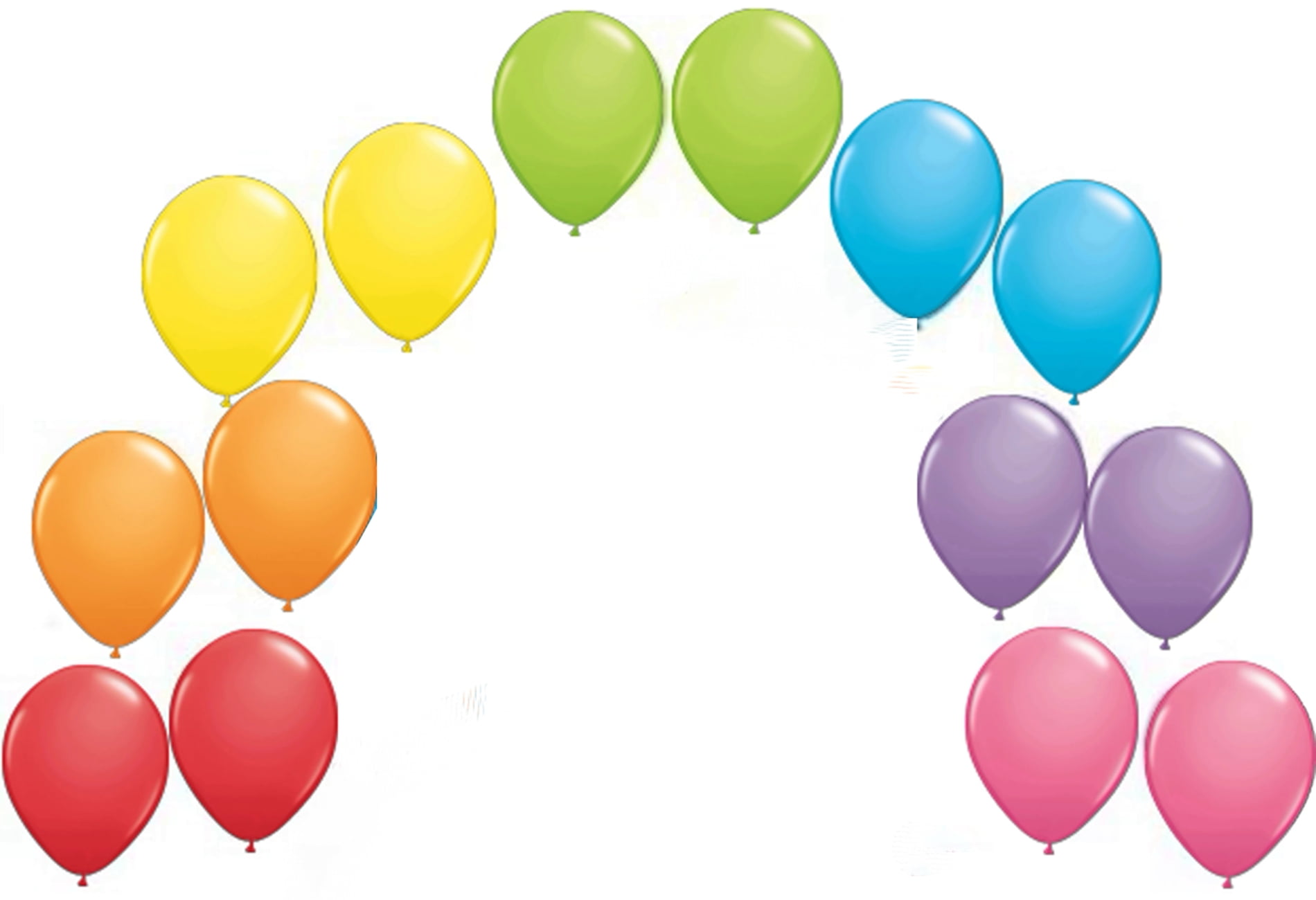 Qualatex (14) 11" Rainbow Colored My Little Pony Birthday Party Latex Decoration Balloons