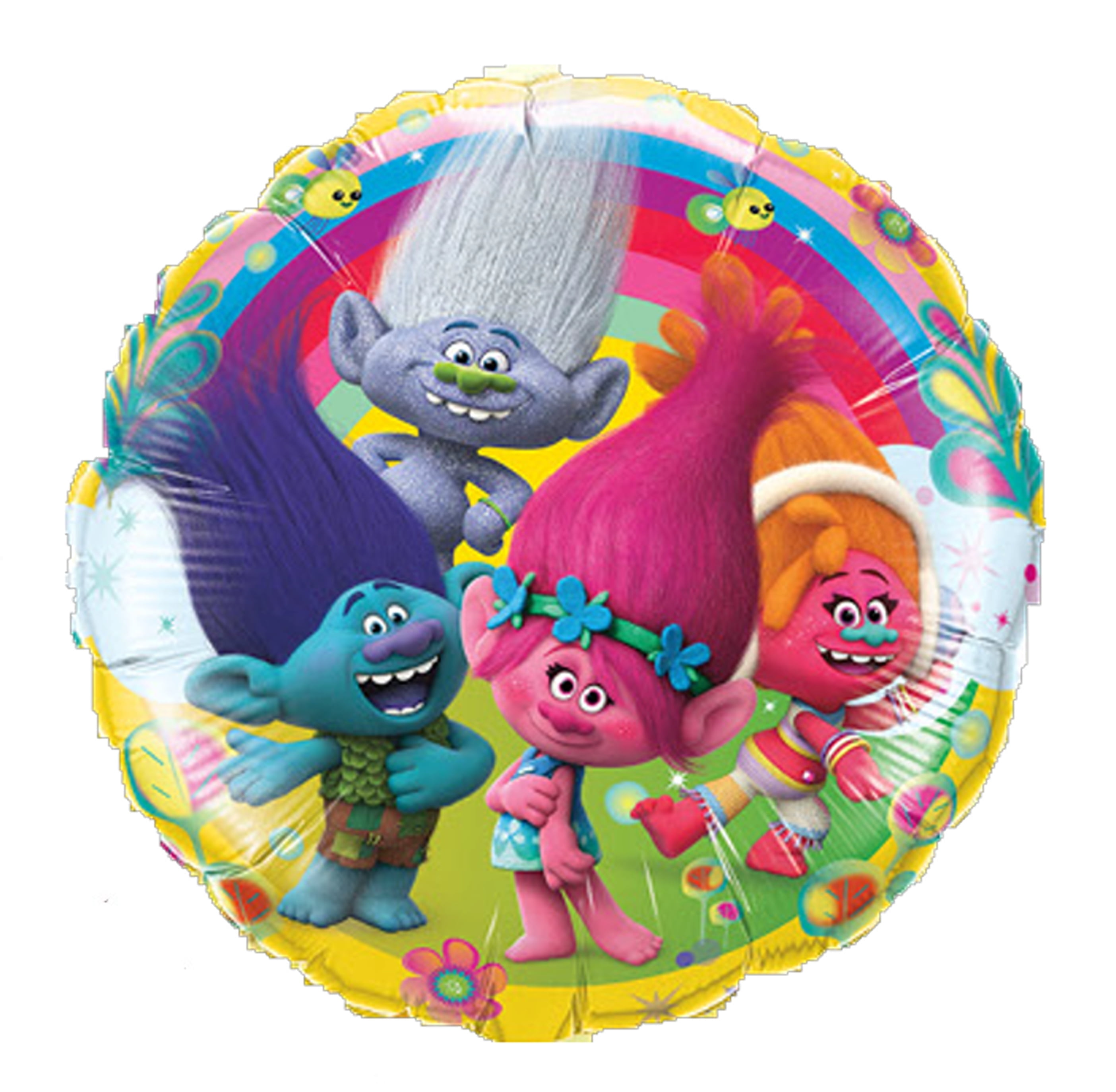 Qualatex Trolls Foil Balloon 18 Inch Round Party Decorations Rainbow qualatex-trolls-foil-balloon-18-inch-round-party-decorations-rainbow