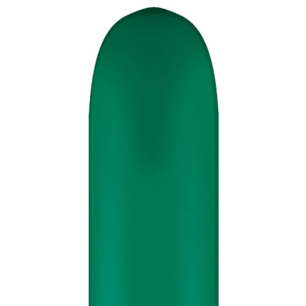 Burton & Burton 260Q Emerald Green Pencil Balloons, 100 Pack