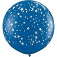 thumbnail image 1 of Qualatex 36" Stars-A-Round Round Latex Balloons (Sapphire Blue), 1 of 1