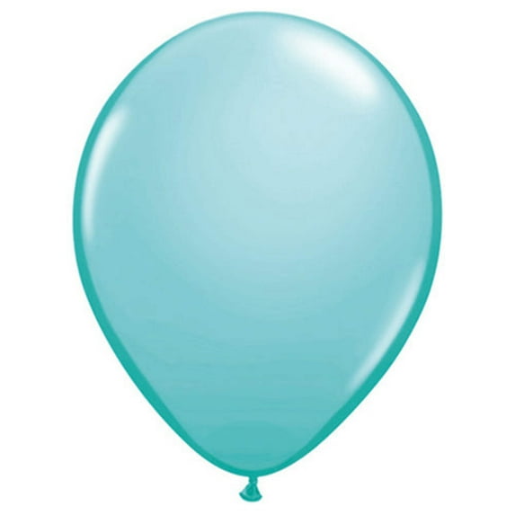 Qualatex - 5 Caribbean Blue Latex Balloons (100ct)