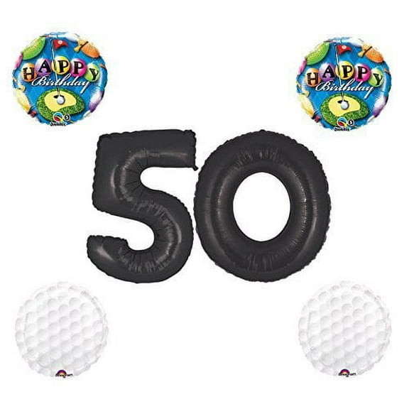 Qualatex 50th Birthday Golf Themed Balloon Set