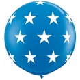 thumbnail image 1 of Qualatex 61060 36 in. Big Stars A Round Latex Balloon, Dark Blue, 1 of 1