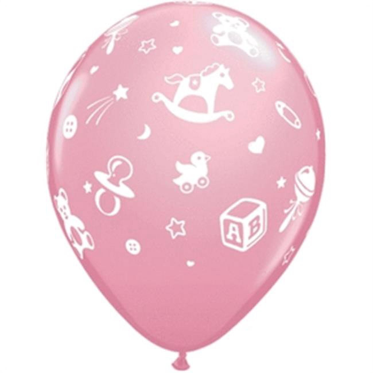 Qualatex 70444 11 in. Baby Nursery Latex Balloon - Assorted Color