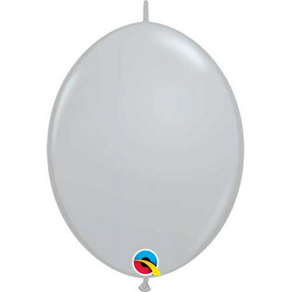 Qualatex 78156 6 in. Quick Link Latex Balloon, Gray